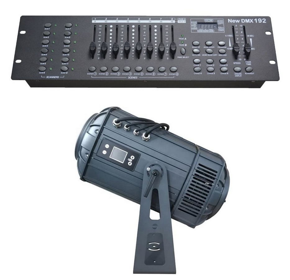 DMX kontroller gobo projektor