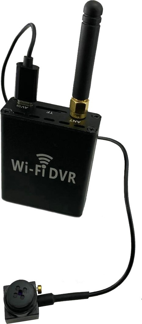 Knappekameraer + WiFi DVR-modul for direkteoverføring