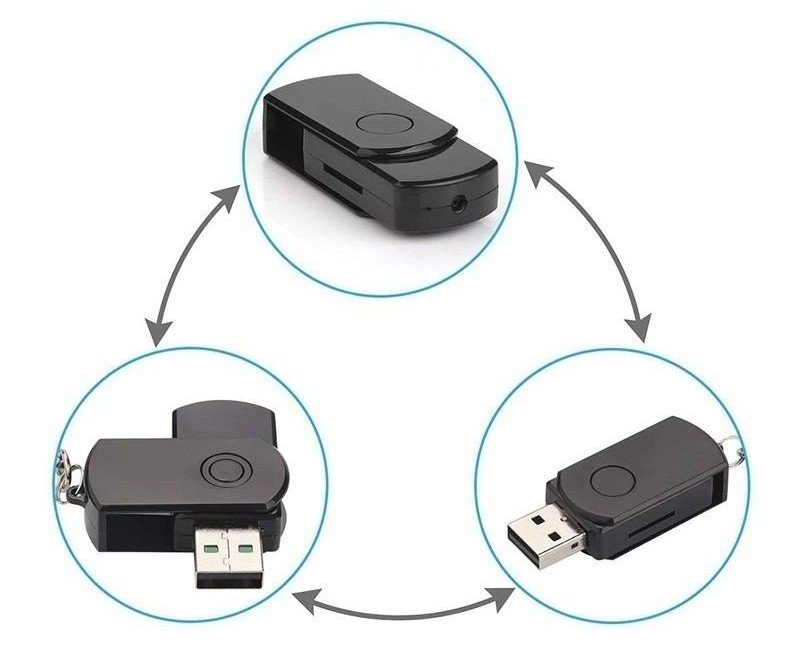 Mini spionkamera usb-nøkkel flash-stasjon