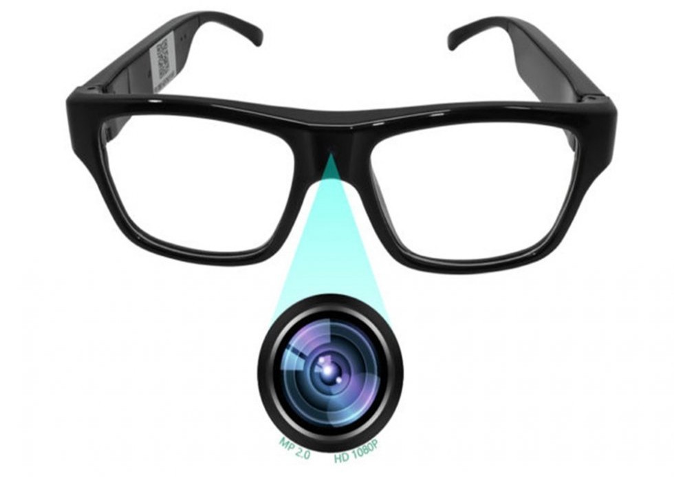 spionbriller med FULL HD-kamera wifi live videooverføring