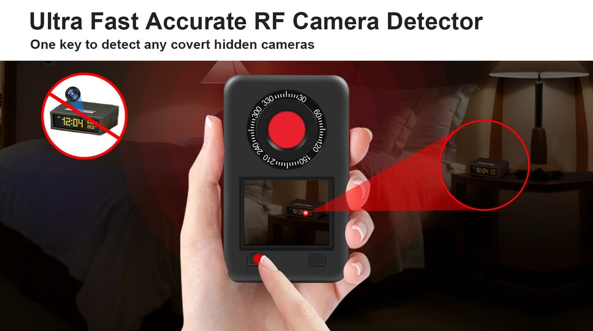 kameradetektor - profesjonell gjenkjenning av skjulte kameraer