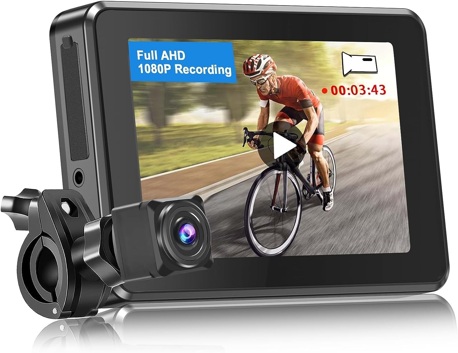 kamera med opptak - for motorsykkel eller sykkel