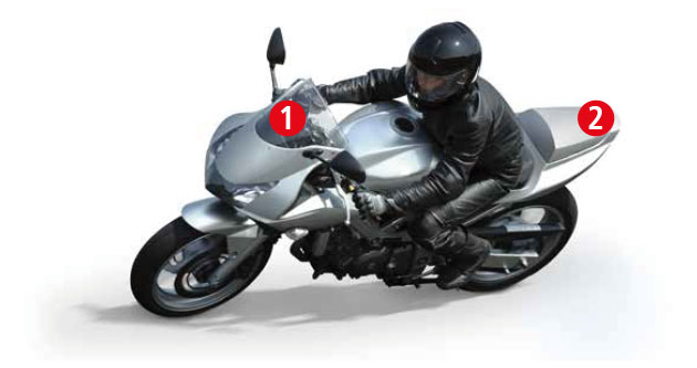 Motorsykler sikkerhetssystem