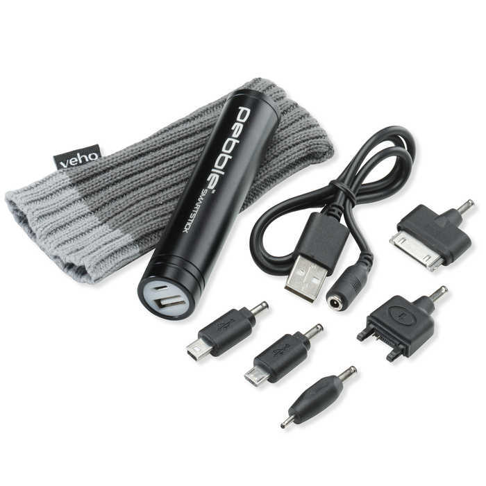 Pebble SmartStick Black pack lader