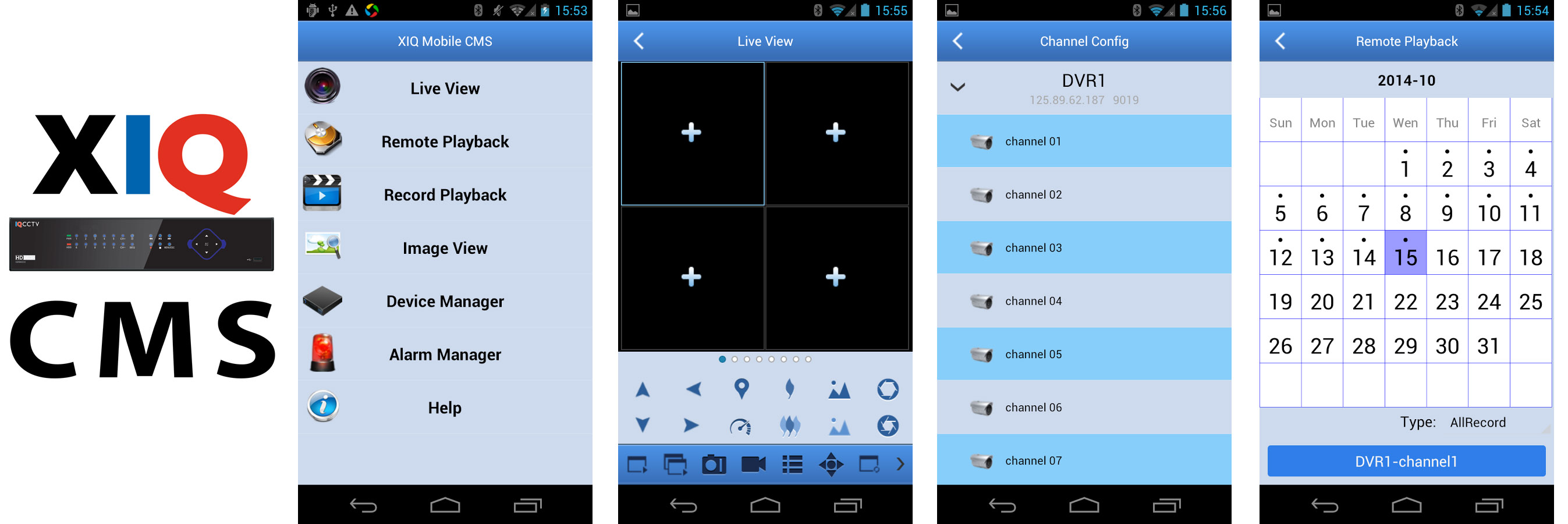 Mobilapplikasjon XIQ-CMS-1