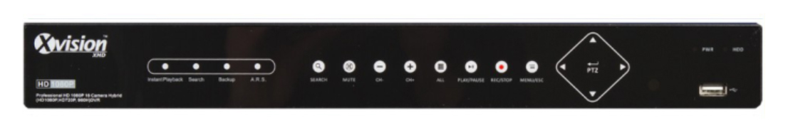XHR1080 DVR opptaker 16 kanaler