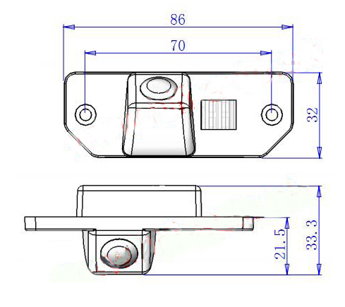 Ryggekamera for Ford