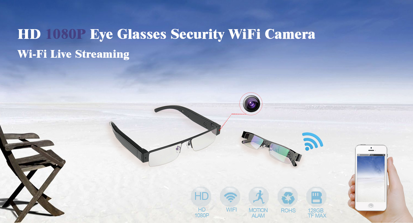 elegante briller med wifi og P2P-støtte