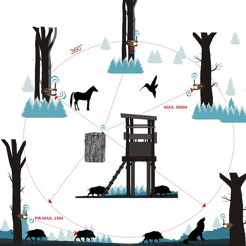 jaktalarmsystem Bestguarder i skogen