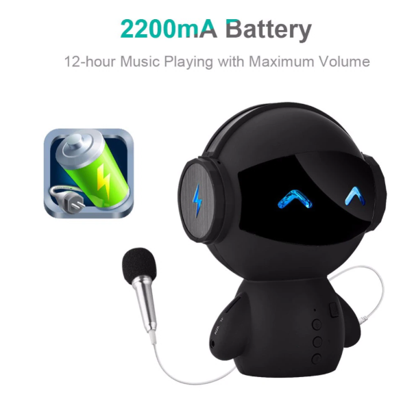 2200mAh batteri bluetooth høyttaler