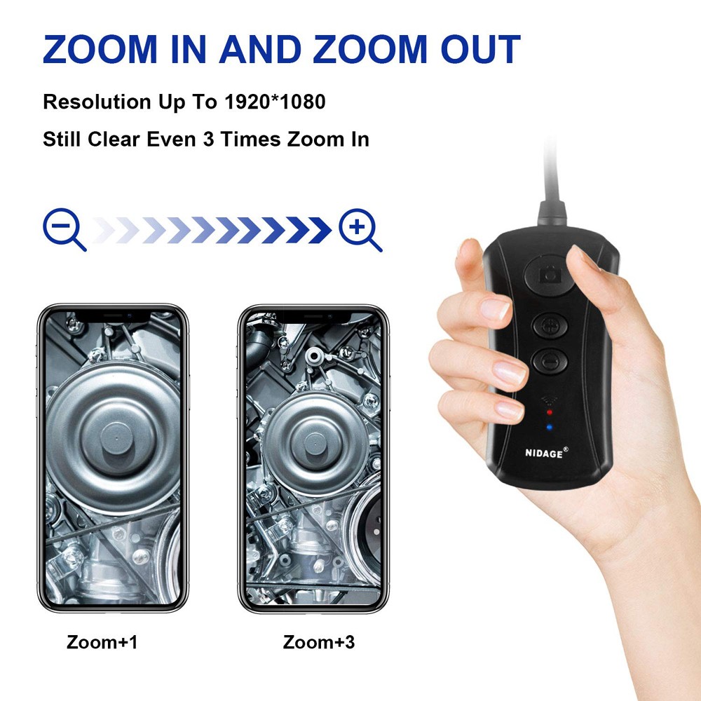 inspeksjonskamera for mobiltelefon + zoom