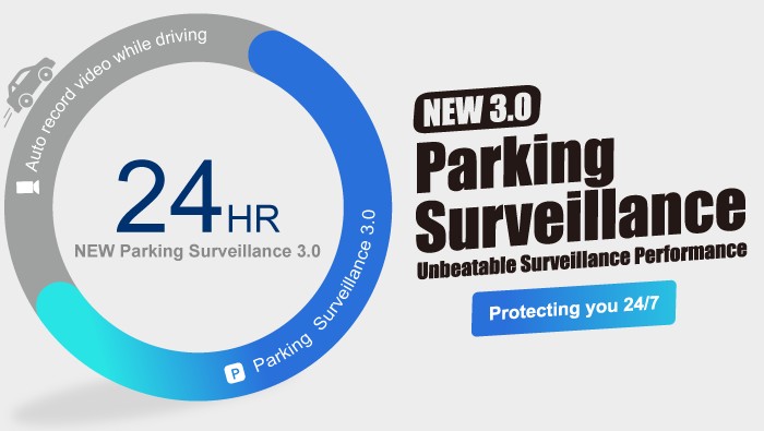 3. generasjons parkeringsmodus - dod-kamera