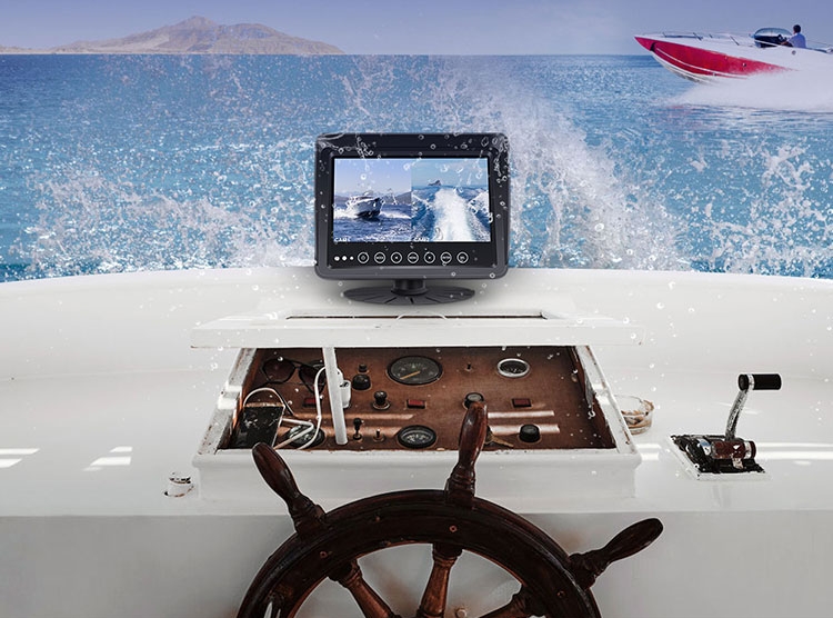 monitor på yachtskip båt vanntett