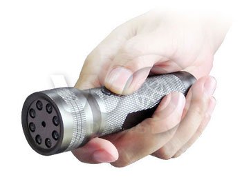 Lommelykt med kamera og nattsyn - 8 IR LED