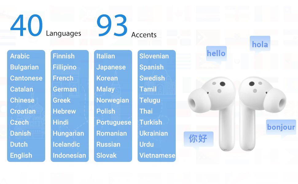 oversettelse opp til 40 språk ONLINE - timekettle m3