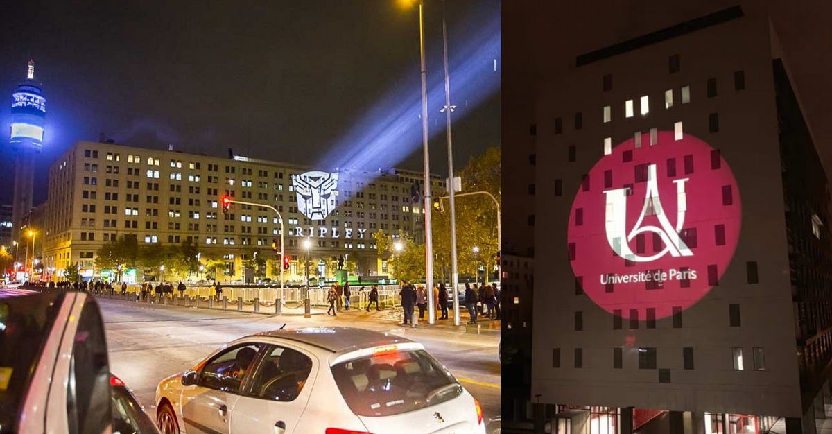 logo gobo projeksjon