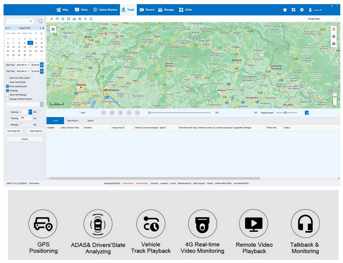 dvr for bilen - CMVS-plattform PROFIO X7